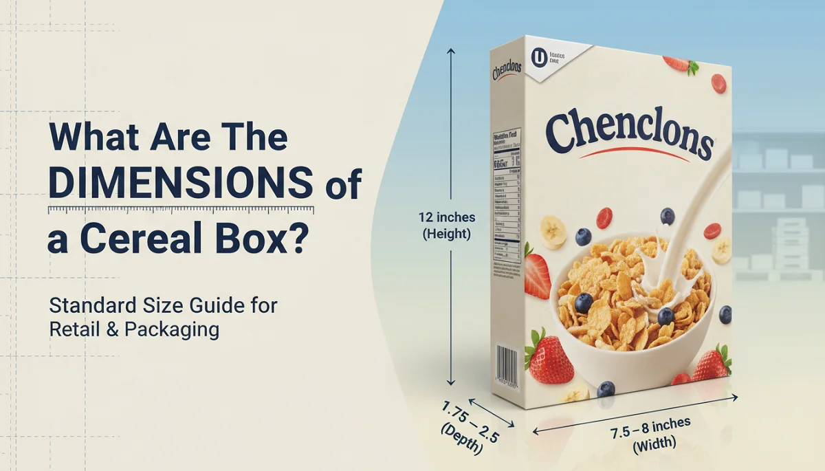 dimensions of a cereal box