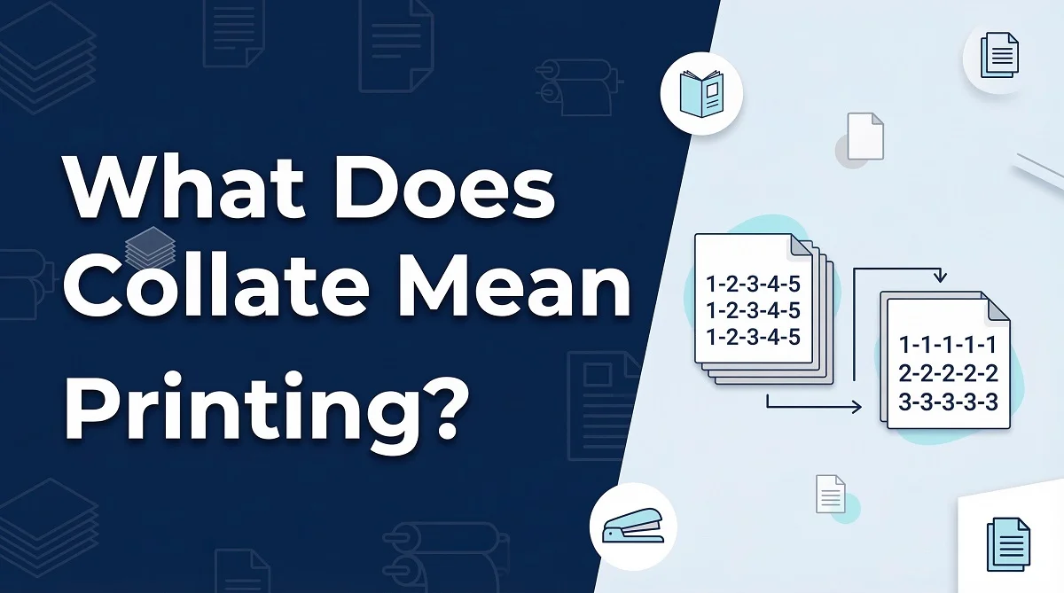 What Does Collate Mean when Printing