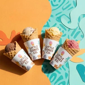 Custom Child Size Waffle Cone Sleeves