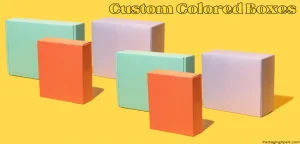 colored boxes adding a personal touch to your packaging