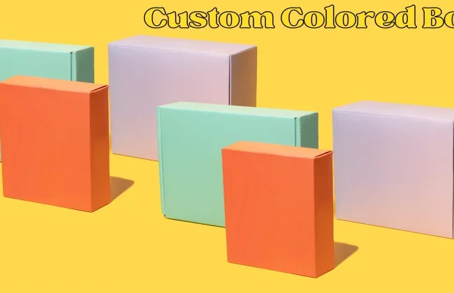 colored boxes adding a personal touch to your packaging