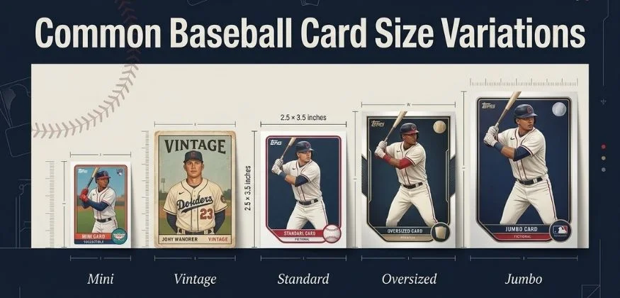 Common Baseball Card Size Variations