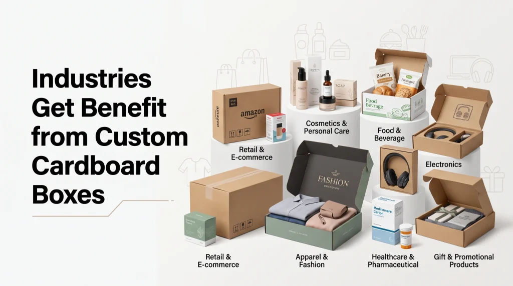 Industries Get Benefit from Custom Cardboard Boxes