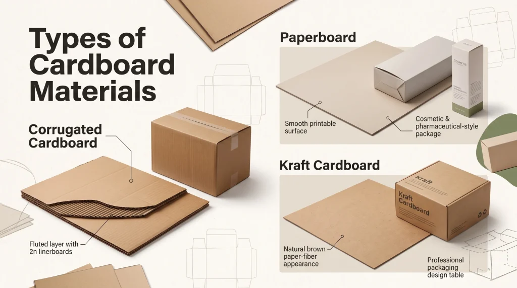 Types of Cardboard Materials