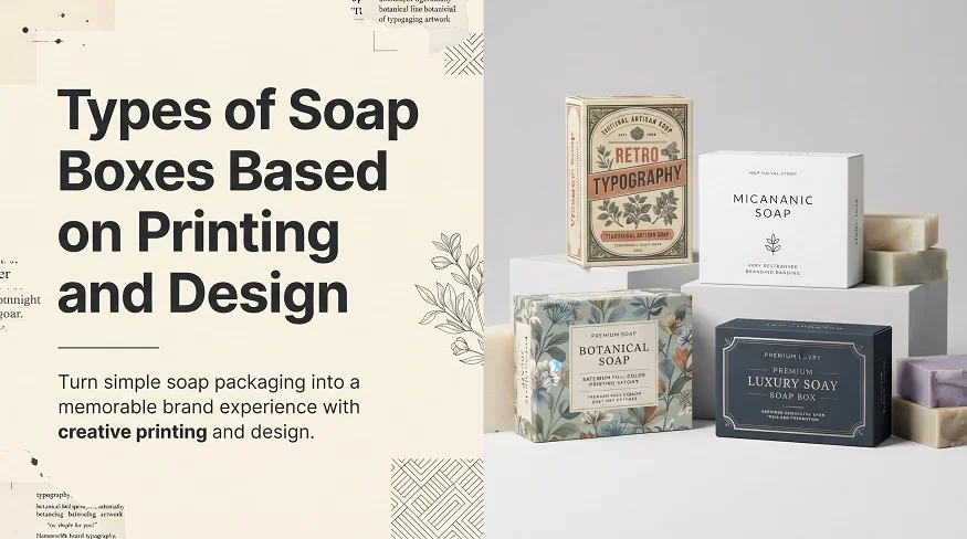 Types of Soap Boxes Based on Printing and Design