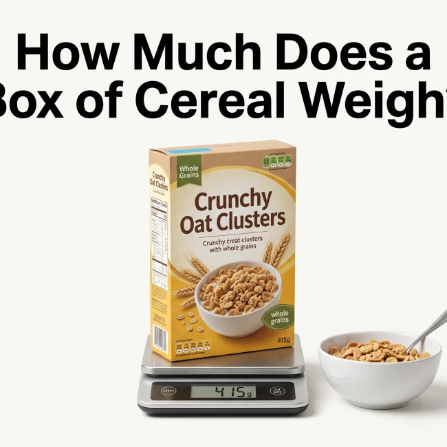 How Much Does a Box of Cereal Weigh?
